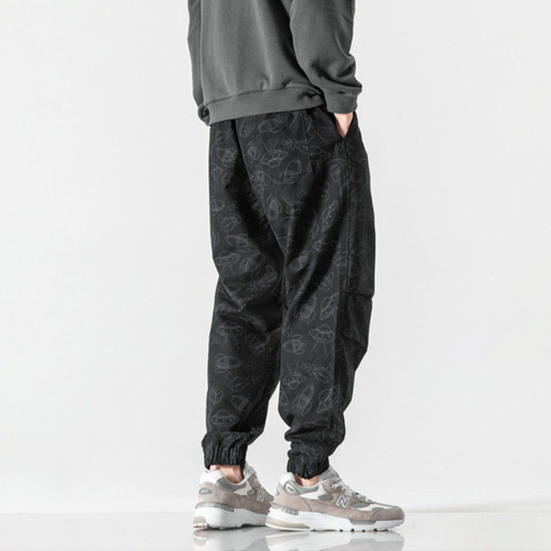 Makersluxe® - UFO Rocket Print Sweatpants
