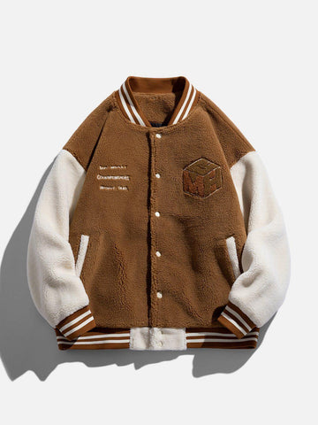 Makersluxe® - Varsity Sherpa Winter Coat