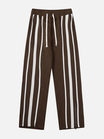 Makersluxe® - Vertical Stripe Drawstring Sweatpants