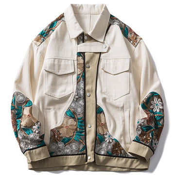 Makersluxe® - Vintage Jacket Embroidery Flowers