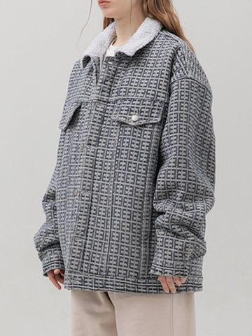 Makersluxe® - Vintage Jacquard Winter Coat