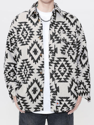 Makersluxe® - Vintage Print Shacket