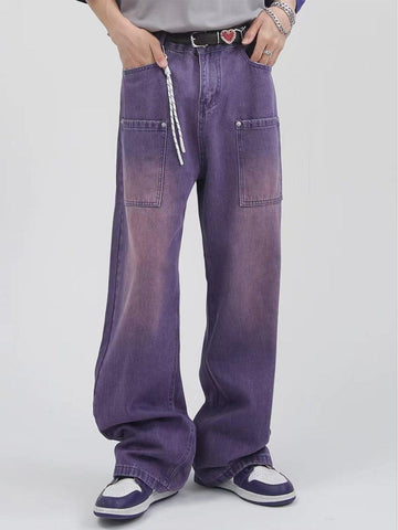 Makersluxe® - Vintage Solid Gradient Jeans
