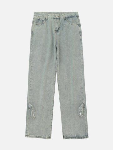 Makersluxe® - Vintage Washed Side Lock Jeans