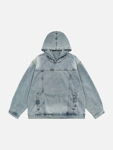 Makersluxe® - Washed Denim Hoodie