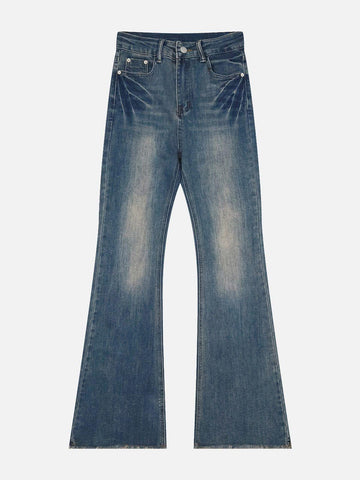 Makersluxe® - Washed Flare Jeans