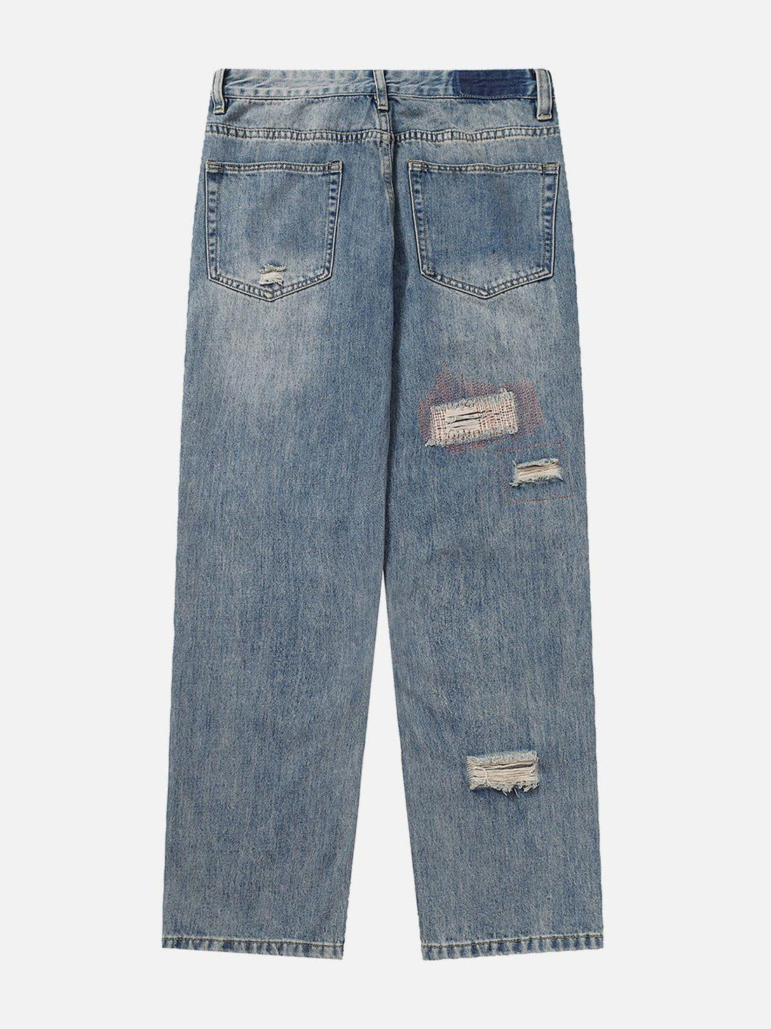 Makersluxe® - Washed Hole Jeans