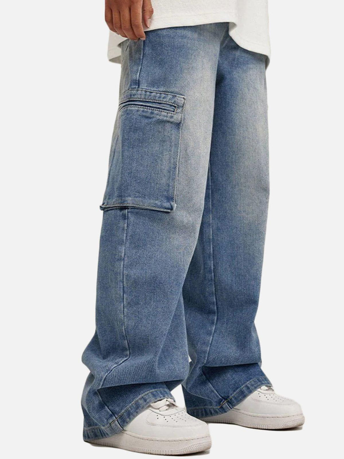 Makersluxe® - Washed Large Pocket Jeans
