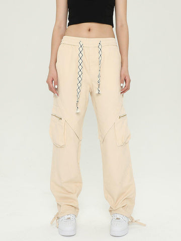 Sneakerland® - Washed Minimalist Multi-Pocket Cargo Pants