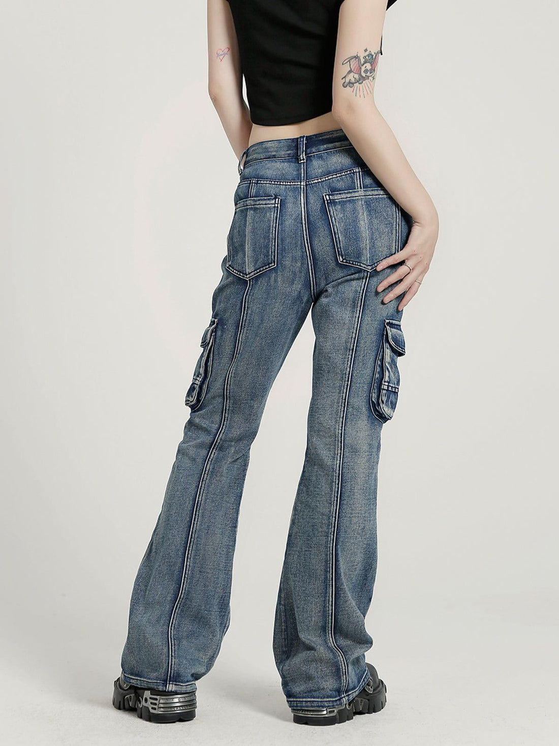 Makersluxe® - Washed Old Slim Fit Jeans