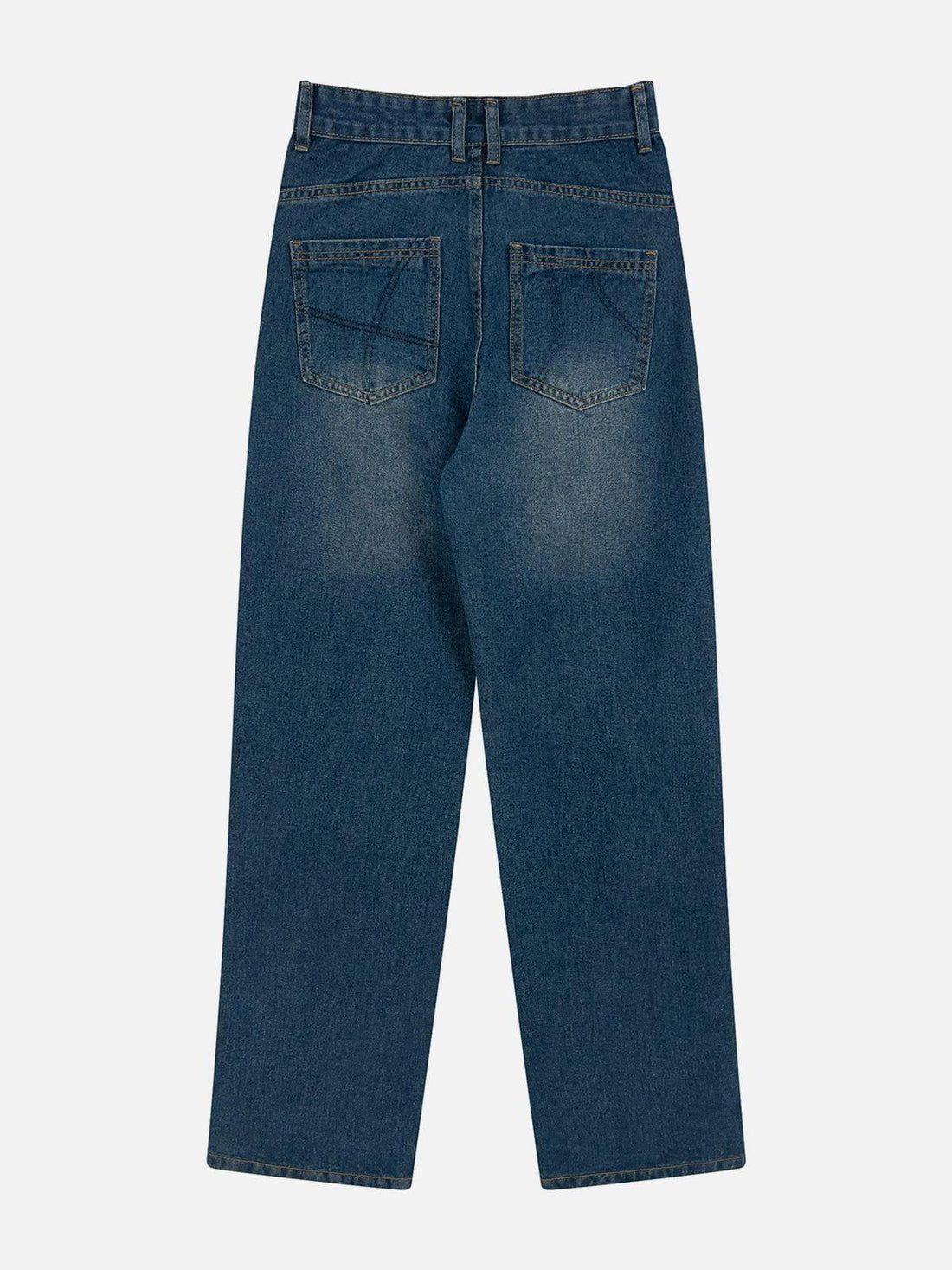 Makersluxe® - Washed Patchwork Jeans