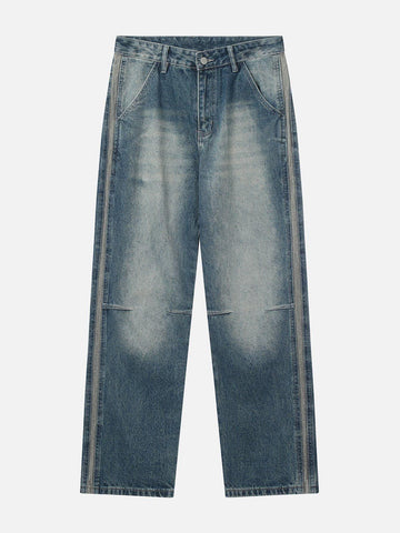 Makersluxe® - Water-washed Pleats Jeans