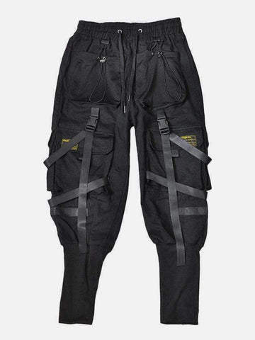 Makersluxe® - Webbing Dark Black Joggers