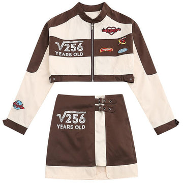 Makersluxe® - Women Racing Jacket Set Suits