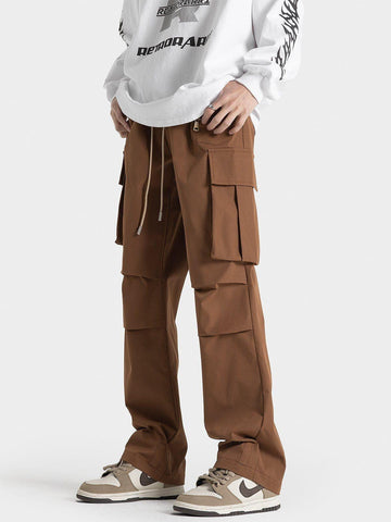 Sneakerland® - Zip Large Multi-Pocket Cargo Pants