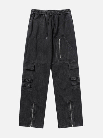 Makersluxe® - Zip Patchwork Jeans