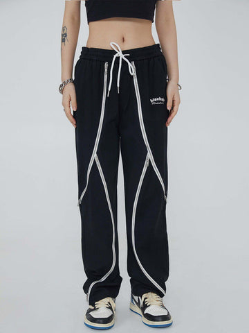 Makersluxe® - Zipper Stitching Pants