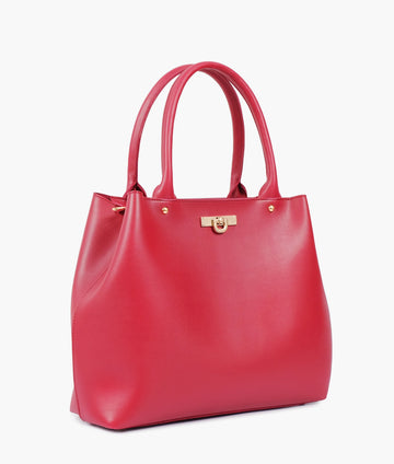 Maroon zipper Tote Bags