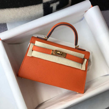 Makersluxe - Mini Kelly Shoulder Bag Orange
