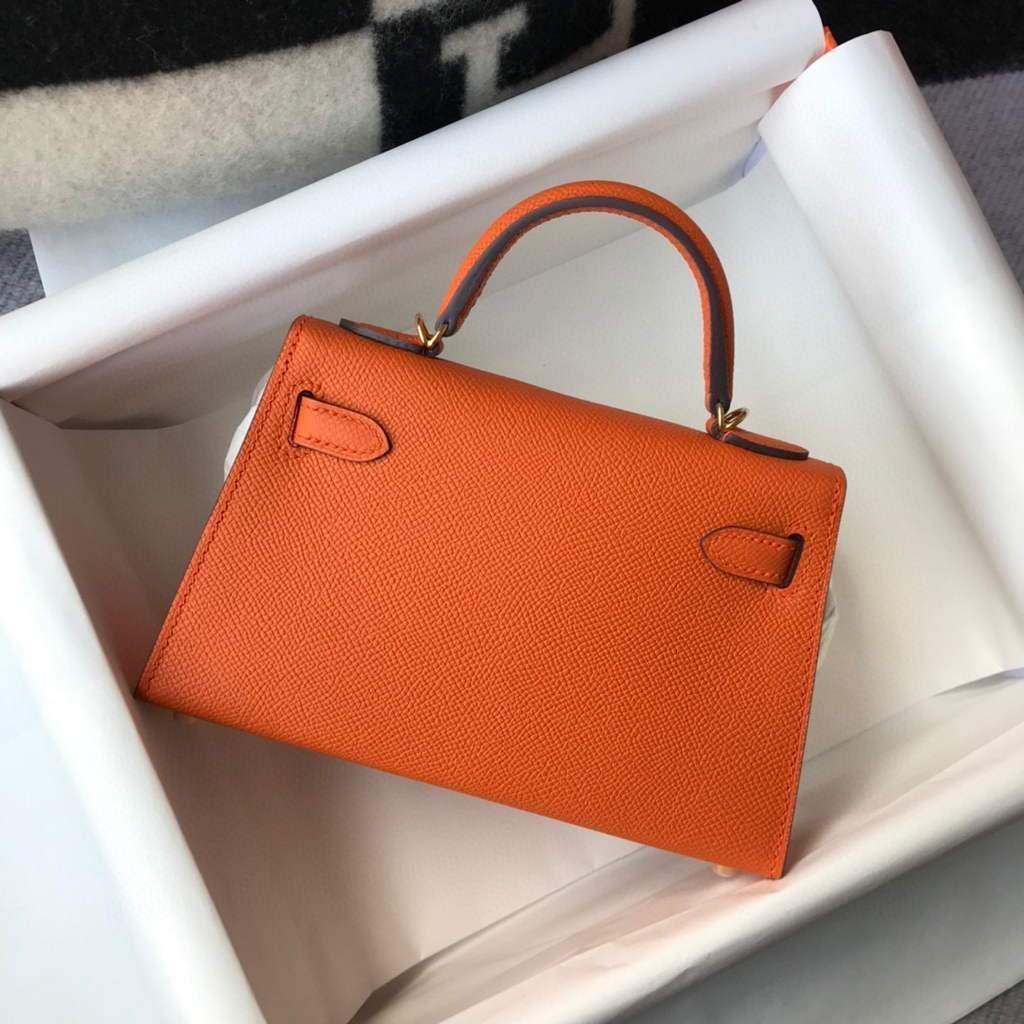 Makersluxe - Mini Kelly Shoulder Bag Orange
