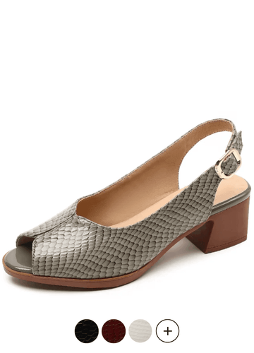 Makersluxe Shoes Merly Women's Med Heel Dress Sandals