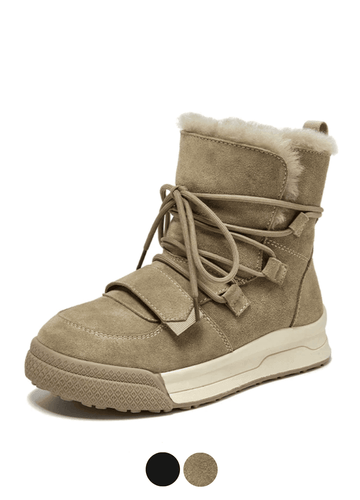 Makersluxe Shoes Angel Women's Winter Leather Boots