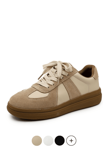 Makersluxe Shoes Alma Women's Lace-Up Leather Sneaker