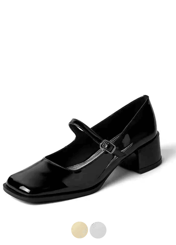 Makersluxe Shoes Elsy Women's Buckle Strap Elegant Pumps Shoes