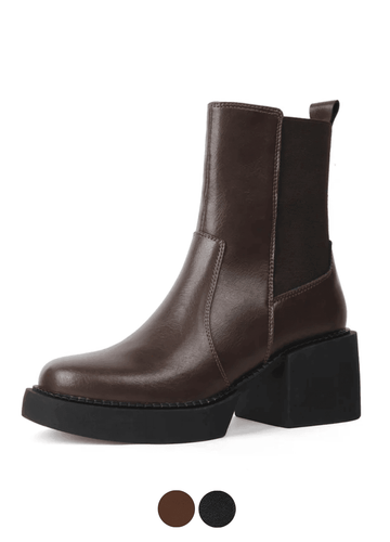 Makersluxe Shoes Alina Women's Thick High Heels Boots