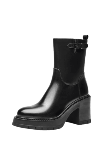 Makersluxe Shoes Macarena Women's Square Heel Winter Boots