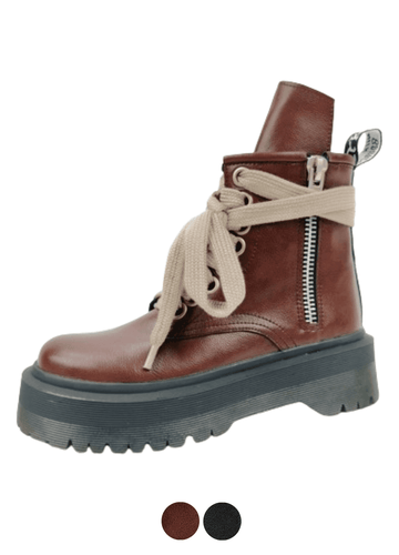 Makersluxe Shoes Vicky Women's Lace Up Ankle Boots