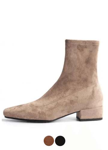 Makersluxe Shoes Bevin Women's Velvet Stretch Boots
