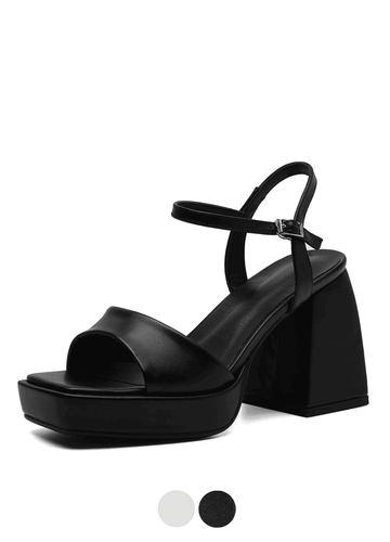 Makersluxe Shoes Romina Women's Square High Heel Sandal