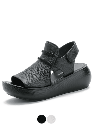 Makersluxe Shoes Raiza Women's Platform Peep Toe Sandals