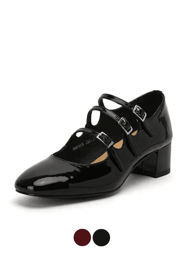 Makersluxe Shoes Mary Women's Patent Leather Pumps Shoes
