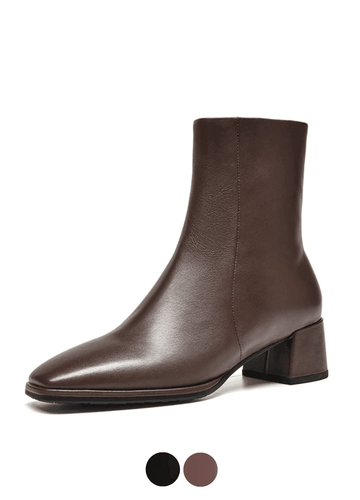 Makersluxe Shoes Anisa Women's Leather Ankle Boots