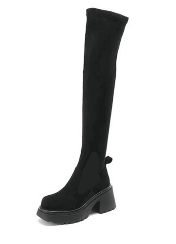 Makersluxe Shoes Moly Women's Long Platform Boots