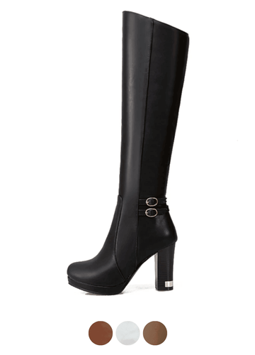 Makersluxe Shoes Emiliana Women's Fashion Knee High Boots