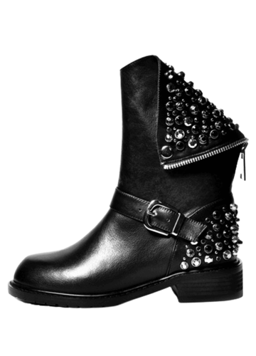 Makersluxe Shoes Alexa Women's Rivet Boots