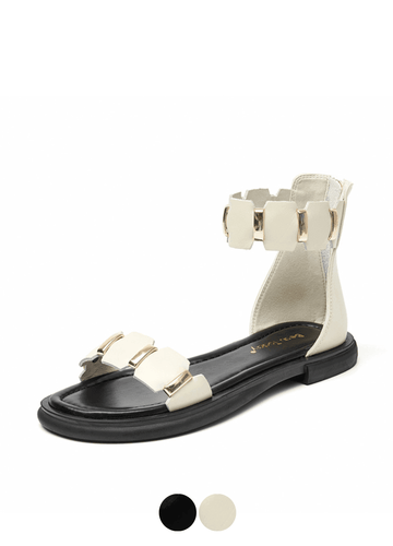 Makersluxe Shoes Cornelia Women's Leather Sandal