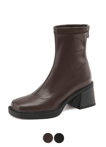 Makersluxe Shoes Gabina Women's Platform Square Heels Boots