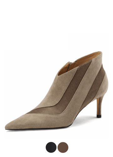 Makersluxe Shoes Paula Women's Suede High Heels Pumps