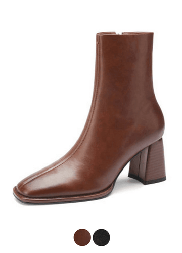 Makersluxe Shoes Katia Women's Round Toe Ankle Boots
