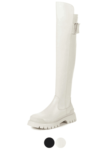 Makersluxe Shoes Capetillo Women's Square Heel Long Boots