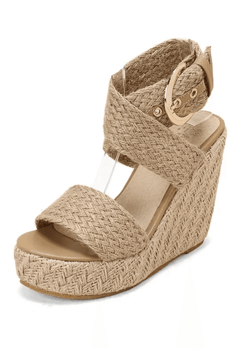 Makersluxe Shoes Doris Women's Wedges Hemp Sandals