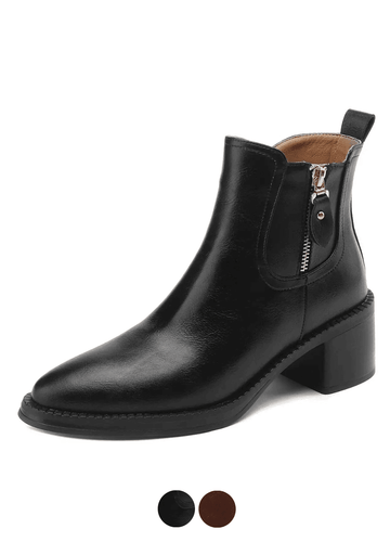 Makersluxe Shoes Rita Women's Leather Autumn Boots