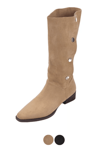 Makersluxe Shoes Crusoe Women's Square Heel Ankle Boots