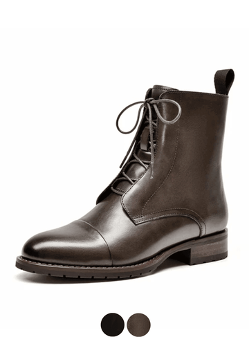 Makersluxe Shoes Charlie Women's Leather Lace-Up Boots