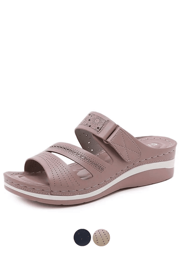 Makersluxe Shoes Laty Wedge Sandal