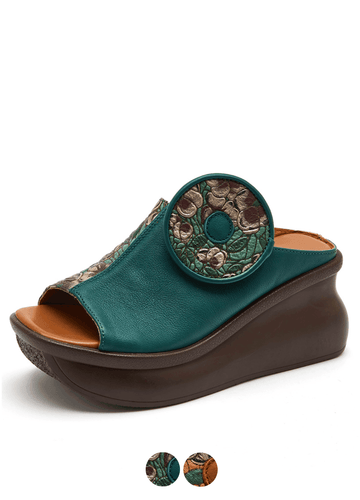 Makersluxe Shoes Michelle Women's Platform Wedges Clogs